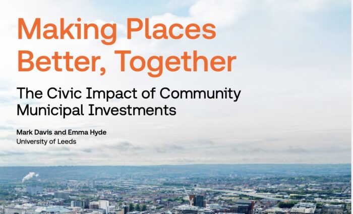 This is the title page of the report. It shows a sky-scape picture of Glasgow in the daytime.